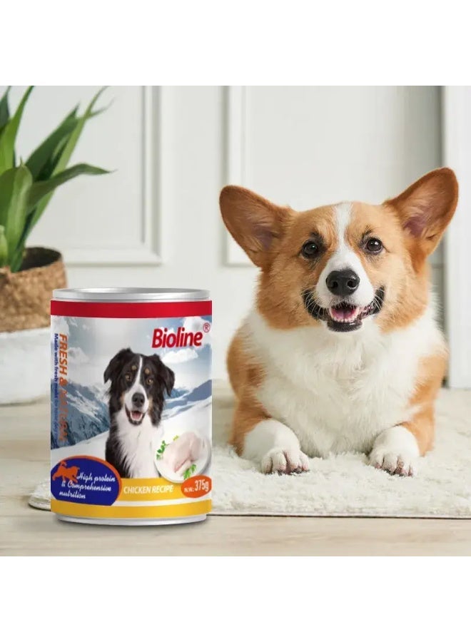 بايولاين طعام الكلاب المعلب من بايولاين 375 غرام - لحم دجاج - Image 2